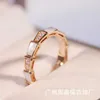 M2hy Luxury Jewelry Band Rings v High Jewelry Snake Bone Cnc White Fritillaria Narrow Edition 18k Rose Gold Set with Diamonds and Peacock Stone Ring 9gyj