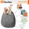 Okładka torby z fasolą Otautau Big Botton Line Lazy Fearbag Frea Sofa Covery Puff Relaks Couch DD002 240118