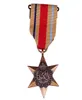 Лента с латунной медалью «Звезда Африки» Георга VI, коллекция высоких военных наград Британского Содружества времён Второй мировой войны 2486325