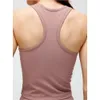 Lu Align Vest T-Shirt Femmes Vêtements Tank Gym Sports Top Sous-vêtements de fitness Coussin de poitrine En gros Personnalisé Citron LL Jogger Lu-08 2024