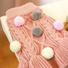 Odzież dla psa Małe swetry sukienka Knit Pet Cat Sweater ciepła bluza szczeniaka Puppy Turtleeck Pullover Knitwear dla średnich psów
