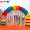 wholesale Custom Made Inflatable Candy Arch With Tassels Colorful Attractive Party Event Archway Balloon For Outdoor Decoration