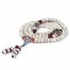 Strand xingyue bodhi masculino e feminino 108 peças de moagem a seco chifre buraco buda contas pulseira estrela lua camisola corrente