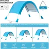 Tendas e abrigos Family Beach Tent Fits 2-4 Adultos Ao Ar Livre Sombra UPF 50 Proteção UV Fácil Configuração Sun Camping Canopy Su