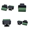 Bilgisayar Kablolar Konektörleri S 1pcs Ethernet Rj45 dişi Terminal 8 Pin CCTV Dijital DVR Adaptör Bağlayıcısı Bırakma Dağıtım Bilgisayar OT46N