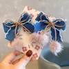 Accessori per capelli 2 pezzi Princess Vintage Denim Bow Forcine per ragazze Bambini adorabili copricapi Hairgrip Clip Barrettes