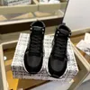 Casual trainer Sport lederen sneakers High Edition unisex ronde neus PU-zool schoen Kalfsleer platte veterschoenen dames luxe ontwerpers fabrieksschoeisel met doos