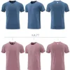 LL-R661 Men Yoga Outfit Gym T shirt Exercise Fitness Wear Sportwear Trainning Basketball Running Ice Silk Shirts Outdoor Tops Sh241w