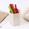 Flaskor Fashion Lovely Pencil Holders Multifunktionella träförvaring Box Simplicity Office Desk Decoration Organizer