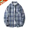 Mannen Casual Shirts Fabriek Uitverkoop Mannen Lente Herfst Lange Mouwen Plaid Mannelijke Gratis Ijzer Koreaanse Stijl Slim Fit M-5XL kleding Man