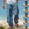 Pantalons pour hommes Pantalons d'été Plage Cordon de serrage Taille élastique Impression 3D Stripe Graphic Memory Boy Men Sports Little
