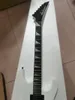 Chitarra elettrica Jack Daniels profilata bianca, hardware elettronico nero, tastiera in palissandro, tremolo Floyd rose, in stock