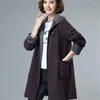 Women's Jackets 2024 Spring Jacket Long Sleeve Overcoat Casual Loose Basic Coat Hooded Windbreaker Female Outwear 6XL