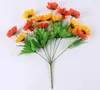 Decorative Flowers Artificial Fake Daisy Outdoor UV Protection Non-fading Plants Indoor And Home Garden Porch Decoration