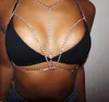 Últimas mulheres punk sexy correntes de barriga para mama moda strass meninas brachains cristal atraente peito jóias 9522628