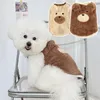 Dog Apparel Plush Cozy Pet Sweaters Vest Clothes Bear Puppy Teddy Autumn Winter Warm Costume Supplies Accessories