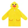 Jackor 1st barn vattentät regnrock polyesterkläder Baby Boys Girls Cartoon Animal Jacket Rainwear Rainsuit