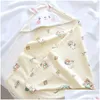 Couvertures Swaddling Sac bébé porté par Born Pur Coton Printemps et été Salle de livraison Feuille Wrap Foulards Drop Kids Maternité Nursery OT5KF