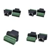 Computerkabels Connectors S 1 stks Ethernet Rj45 vrouwelijk naar schroefterminal 8-pins CCTV digitale DVR-adapterconnector Drop Delivery Comput Otv5J