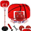 Palline 63-165 cm Canestro da basket regolabile Supporto per bambini da 1 a 14 anni Bambino All'aperto Palla da interni Sport Tabellone per bordo Sparare Bambini T Dhihr