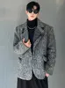 Luzhen stilfull elegant högkvalitativ ylle jacka mens trendiga vintage lösa blazers lyxiga blazerrock fde40a 240201