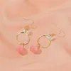 Dangle Earrings Korean White Arcylic Long Flower Petal Drop for Women 2024かわいい甘い不規則なタッセルトレンディな宝石ギフト