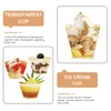 Wegwerpbekers Rietjes Plastic Dessert Tumbler Kom Parfait Pudding Voorgerecht Kommen Trifle Creamer Voor Mok