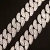 I lager toppkvalitetskedja Guldpläterad sterlingsilver iserad ut VVS Moissanite Diamond Cuban Chain Link för Hiphop Life