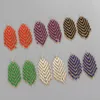 Dangle Earrings Fringe Hand Beading Bohemia Big Wave Weave Color Matching Fashion Simple Alloy Ma'am Rice Bead