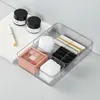 Clear Drawer Organizer Boxes Transparent Plastic Storage Box Desktop Acrylic Jewelry Makeup Cosmetic 240125