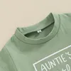 Clothing Sets Infant Toddler Baby Girl Boy Clothes Short Sleeve Auntie S Little Man Outfit Crewneck Cute Summer