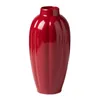 Vases Red Ceramic Vase Rustic Desktop For Kitchen Bookshelf Entrance