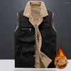 Gilet da uomo Uomo Autunno Inverno Pile Senza maniche Giubbotti Abbigliamento Cappotto in vita 2024 Cappotti caldi Gilet Plus Size 6XL Giacca