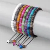 Bracelet de lit en pierre naturelle, perles de coquillage multicolores, breloque ronde, fait à la main, bijoux d'été pour hommes et femmes, vente en gros