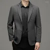 Men's Suits 2024 Fashion Business Trend Solid Color Going Out All Casual Slim Gentleman Italian-style Wedding Host Blazer Suit