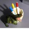 Dinosaurus Pen Potlood Container Houder Desktop Opbergdoos Pot Beeldjes Bureau Ornamenten Home Decor Decoratie Accessoires 240129