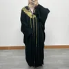 Abbigliamento etnico F386Abaya Dubai Donne musulmane di lusso Maniche a pipistrello Turchia Preghiera Abito modesto Hijab Caftano per donna Ramdan Kimono Robe