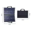 Kit de painel completo para acampamento, estação de energia solar dobrável, carregador portátil mppt, 18v para carro, barco, caravana, acampamento