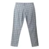 Pantaloni da uomo Uomo Quattro stagioni Moda Casual Plaid Stampato Tasca Cerniera Bottone Piedi Completo Corsa Allenamento Jogging Lungo