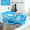 Kitchen Storage Bowls Countertop Dinnerware Chopsticks Spoons Organizer Rack Drain Board Dish Drying Utensils Drainer