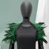Scarves Stage Performance Feather Shawl Soft Shrug With Adjustable Lace Decor For Cosplay Party Dancer
