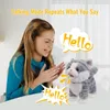 Marcher chat en peluche jouet enfant en bas âge ramper jouet d'apprentissage avec musique laisse contrôle chaton jouet électronique cadeau garçon fille faveur 066B 240119