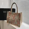 Shopping Bags Large Capacity Cotton Linen Women's Tote Bag Fashion Shoulder Commuting Underarm Casual Handbag