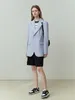 Women's Suits FSLE Shoulder Pad Design Korean Style Suit Jacket Two Button Solid Loose Casual Blazer Office Lady Notched Collar Jackets