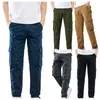 Pantaloni da uomo Moda uomo Tempo libero Sport Tinta unita Cravatta da taschino Casual Vestibilità rilassata Carina Casetta Grandi uomini Slim