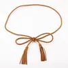 Belts Korean Simple Long Bandage Tassel Trouser Decoration Velvet Dress Waist Rope Woven Women Braided