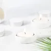 Ljushållare 8 datorer Anti-Scald Holder Ceramic Craft Fragrance Warmer Tray Tealight Wax rökelsedisk toppvärmare brännare