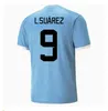 2023 2024 Uruguay Soccer Jerseys 10th L.SUAREZ E.CAVANI Home away N.DE LA CRUZ National Team G.DE ARRASCAETA F.VAERDE R.ARAUJO R.BENTANCUR retro 2010 Forlan Football LN5R