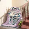 Textile City Ins Pink Girl Cat Pattern Throw Blanket Home Decorate Tapestry Sofa Cover Outdoor Camping Picnic Mat 130x160cm 240119