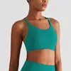 Abbigliamento da yoga Donna Reggiseno sportivo Top Halter Neck Palestra Fitness Canotte Open Back Push Up Gilet da allenamento Indossare Strappy Intimo da corsa imbottito